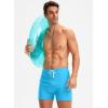 imageG Gradual Mens Swimsuit Trunks with Zipper Pockets Quick Dry Swimwear Bathing Suit Swim Briefs Board Shorts for MenLight Blue