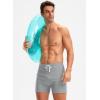 imageG Gradual Mens Swimsuit Trunks with Zipper Pockets Quick Dry Swimwear Bathing Suit Swim Briefs Board Shorts for MenLight Grey