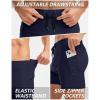 imageG Gradual Mens Swimsuit Trunks with Zipper Pockets Quick Dry Swimwear Bathing Suit Swim Briefs Board Shorts for MenNavy