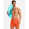 imageG Gradual Mens Swimsuit Trunks with Zipper Pockets Quick Dry Swimwear Bathing Suit Swim Briefs Board Shorts for MenOrange