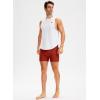 imageG Gradual Mens Swimsuit Trunks with Zipper Pockets Quick Dry Swimwear Bathing Suit Swim Briefs Board Shorts for MenRed