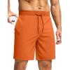 imageG Gradual Mens Workout Shorts with Zipper Pockets 7 Lightweight Quick Dry Athletic Gym Running Shorts for MenOrange