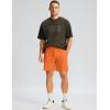 imageG Gradual Mens Workout Shorts with Zipper Pockets 7 Lightweight Quick Dry Athletic Gym Running Shorts for MenOrange