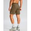 imageG Gradual Mens Workout Shorts with Zipper Pockets 7 Lightweight Quick Dry Athletic Gym Running Shorts for MenZbrown