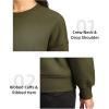 imageG Gradual Sherpa Sweatshirt for Women Fleece Sweatshirts Crewneck Pullover Warm Sweaters for WinterArmy Green