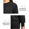 imageG Gradual Sherpa Sweatshirt for Women Fleece Sweatshirts Crewneck Pullover Warm Sweaters for WinterBlack