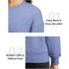 imageG Gradual Sherpa Sweatshirt for Women Fleece Sweatshirts Crewneck Pullover Warm Sweaters for WinterHeather Blue Grey