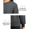 imageG Gradual Sherpa Sweatshirt for Women Fleece Sweatshirts Crewneck Pullover Warm Sweaters for WinterHeather Dark Grey