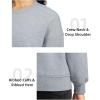 imageG Gradual Sherpa Sweatshirt for Women Fleece Sweatshirts Crewneck Pullover Warm Sweaters for WinterHeather Light Grey
