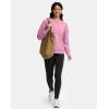 imageG Gradual Sherpa Sweatshirt for Women Fleece Sweatshirts Crewneck Pullover Warm Sweaters for WinterHeather Pink Grey