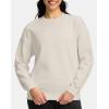 imageG Gradual Sherpa Sweatshirt for Women Fleece Sweatshirts Crewneck Pullover Warm Sweaters for WinterOffwhite
