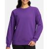imageG Gradual Sherpa Sweatshirt for Women Fleece Sweatshirts Crewneck Pullover Warm Sweaters for WinterPurple