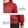 imageG Gradual Sherpa Sweatshirt for Women Fleece Sweatshirts Crewneck Pullover Warm Sweaters for WinterRed