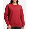 imageG Gradual Sherpa Sweatshirt for Women Fleece Sweatshirts Crewneck Pullover Warm Sweaters for WinterRed