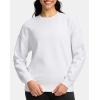 imageG Gradual Sherpa Sweatshirt for Women Fleece Sweatshirts Crewneck Pullover Warm Sweaters for WinterWhite