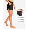 imageG Gradual Womens 3quot High Waisted Swim Board Shorts with Pockets Quick Dry Swimsuit Bottoms Bathing Suit for Women with LinerBlack