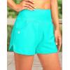 imageG Gradual Womens 3quot High Waisted Swim Board Shorts with Pockets Quick Dry Swimsuit Bottoms Bathing Suit for Women with LinerCyan