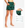 imageG Gradual Womens 3quot High Waisted Swim Board Shorts with Pockets Quick Dry Swimsuit Bottoms Bathing Suit for Women with LinerLeaf