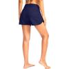 imageG Gradual Womens 3quot High Waisted Swim Board Shorts with Pockets Quick Dry Swimsuit Bottoms Bathing Suit for Women with LinerNavy