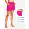 imageG Gradual Womens 3quot High Waisted Swim Board Shorts with Pockets Quick Dry Swimsuit Bottoms Bathing Suit for Women with LinerRosy