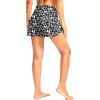 imageG Gradual Womens 3quot High Waisted Swim Board Shorts with Pockets Quick Dry Swimsuit Bottoms Bathing Suit for Women with LinerWhite Flower