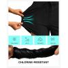 imageG Gradual Womens 4 High Waisted Swim Board Shorts Quick Dry Swimming Bathing Suit Bottoms for Women with Pockets LinerBlack