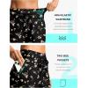 imageG Gradual Womens 4 High Waisted Swim Board Shorts Quick Dry Swimming Bathing Suit Bottoms for Women with Pockets LinerBlack Floral