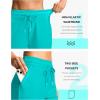 imageG Gradual Womens 4 High Waisted Swim Board Shorts Quick Dry Swimming Bathing Suit Bottoms for Women with Pockets LinerCyan
