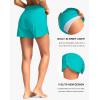 imageG Gradual Womens 4 High Waisted Swim Board Shorts Quick Dry Swimming Bathing Suit Bottoms for Women with Pockets LinerCyan