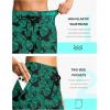 imageG Gradual Womens 4 High Waisted Swim Board Shorts Quick Dry Swimming Bathing Suit Bottoms for Women with Pockets LinerLeaf
