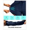 imageG Gradual Womens 4 High Waisted Swim Board Shorts Quick Dry Swimming Bathing Suit Bottoms for Women with Pockets LinerNavy