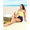 imageG Gradual Womens 4 High Waisted Swim Board Shorts Quick Dry Swimming Bathing Suit Bottoms for Women with Pockets LinerNavy