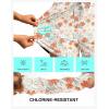 imageG Gradual Womens 4 High Waisted Swim Board Shorts Quick Dry Swimming Bathing Suit Bottoms for Women with Pockets LinerOrange Flower