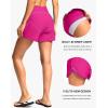 imageG Gradual Womens 4 High Waisted Swim Board Shorts Quick Dry Swimming Bathing Suit Bottoms for Women with Pockets LinerRosy