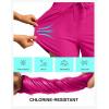 imageG Gradual Womens 4 High Waisted Swim Board Shorts Quick Dry Swimming Bathing Suit Bottoms for Women with Pockets LinerRosy