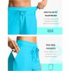 imageG Gradual Womens 4 High Waisted Swim Board Shorts Quick Dry Swimming Bathing Suit Bottoms for Women with Pockets LinerSky Blue