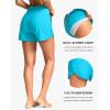 imageG Gradual Womens 4 High Waisted Swim Board Shorts Quick Dry Swimming Bathing Suit Bottoms for Women with Pockets LinerSky Blue