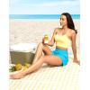 imageG Gradual Womens 4 High Waisted Swim Board Shorts Quick Dry Swimming Bathing Suit Bottoms for Women with Pockets LinerSky Blue
