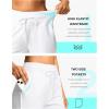 imageG Gradual Womens 4 High Waisted Swim Board Shorts Quick Dry Swimming Bathing Suit Bottoms for Women with Pockets LinerWhite