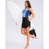 imageG Gradual Womens 5quot High Waisted Swim Board Shorts Quick Dry UPF 50 Swimming Beach Shorts for Women with Liner PocketsBlack