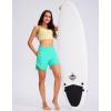 imageG Gradual Womens 5quot High Waisted Swim Board Shorts Quick Dry UPF 50 Swimming Beach Shorts for Women with Liner PocketsCyan