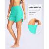 imageG Gradual Womens 5quot High Waisted Swim Board Shorts Quick Dry UPF 50 Swimming Beach Shorts for Women with Liner PocketsCyan