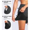 imageG Gradual Womens 5quot High Waisted Swim Board Shorts Quick Dry UPF 50 Swimming Beach Shorts for Women with Liner PocketsDark Grey