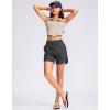 imageG Gradual Womens 5quot High Waisted Swim Board Shorts Quick Dry UPF 50 Swimming Beach Shorts for Women with Liner PocketsDark Grey