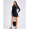 imageG Gradual Womens 5quot High Waisted Swim Board Shorts Quick Dry UPF 50 Swimming Beach Shorts for Women with Liner PocketsNavy