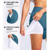 imageG Gradual Womens 5quot High Waisted Swim Board Shorts Quick Dry UPF 50 Swimming Beach Shorts for Women with Liner PocketsPetrol Blue