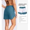 imageG Gradual Womens 5quot High Waisted Swim Board Shorts Quick Dry UPF 50 Swimming Beach Shorts for Women with Liner PocketsPetrol Blue