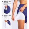 imageG Gradual Womens 5quot High Waisted Swim Board Shorts Quick Dry UPF 50 Swimming Beach Shorts for Women with Liner PocketsPurple