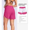 imageG Gradual Womens 5quot High Waisted Swim Board Shorts Quick Dry UPF 50 Swimming Beach Shorts for Women with Liner PocketsRosy
