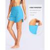 imageG Gradual Womens 5quot High Waisted Swim Board Shorts Quick Dry UPF 50 Swimming Beach Shorts for Women with Liner PocketsSky Blue